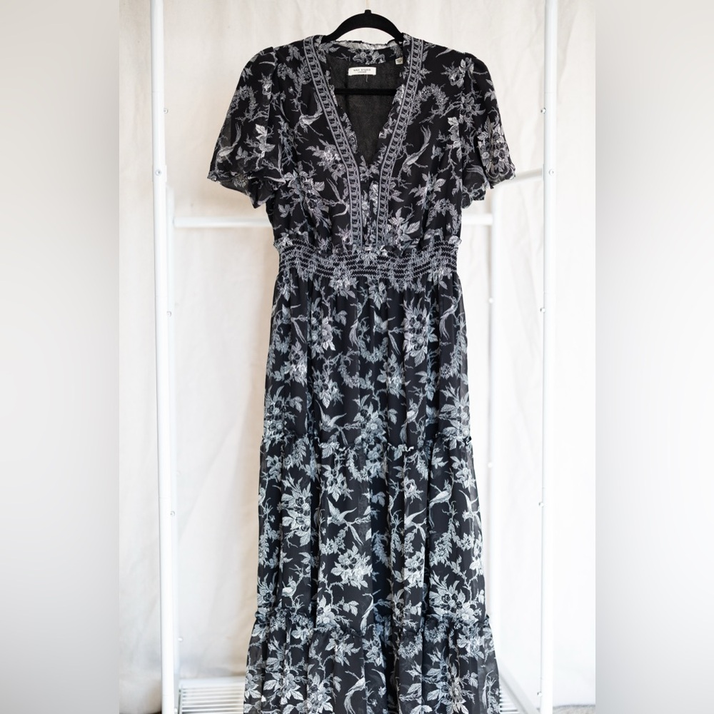 Max Studio Black and White Floral Dress